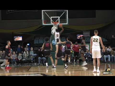 Three views of 6’3” freshman Potter’s spectacular dunk  :38