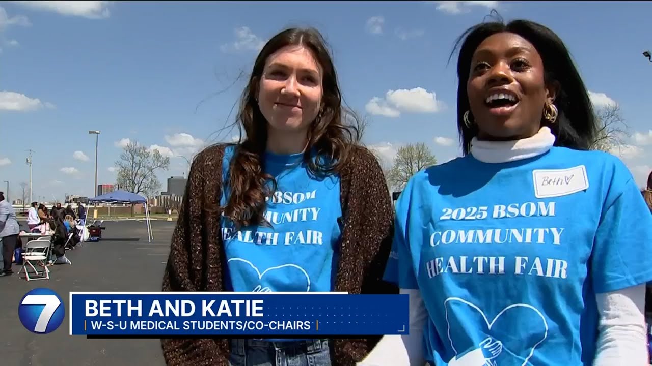 WHIO: Wright State medical students partner with Premier Health for Community Health Fair (1:12)
