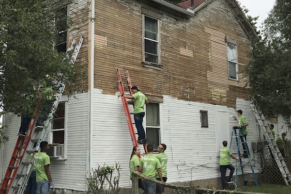 DDN: Local Air Force ROTC students give Dayton neighborhood a makeover