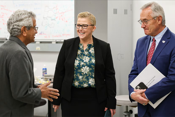 DDN: New Lt. Gov. Tressel touts workforce in Wright State visit