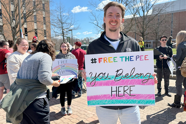 Spectrum News: Wright State University students rally for transgender rights