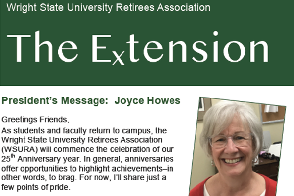WSU Retirees Association newsletter celebrates our 25th anniversary